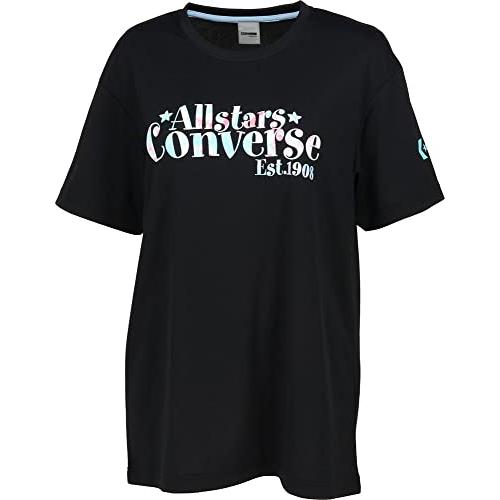 [コンバース] バスケ 半袖Tシャツ ガールズ プリントTシャツ 吸汗 速乾 CB332351 ブラ...