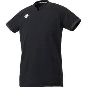 デサント Tシャツ 半袖 バレーボール 定番  練習 BLK  L