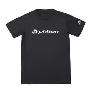 phiten ファイテン RAKUシャツ 半袖 ブラック/ホワイト 3XO ユニセックス スポーツ 部活 Tシャツ ロゴ入り｜montaukonline