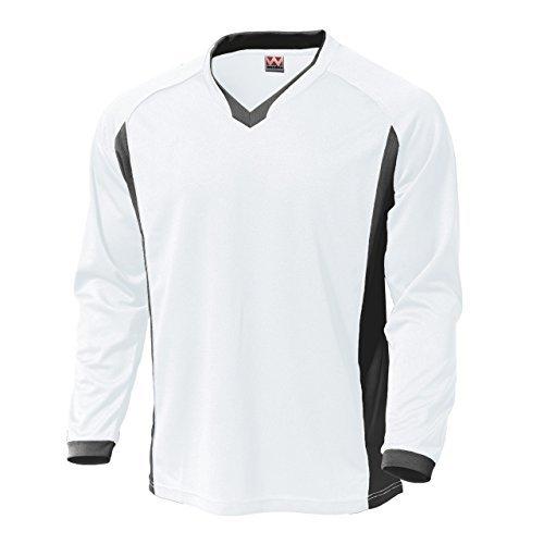 wundou(ウンドウ) P-1930ベーシックロングスリーブサッカーシャツ P-1930 ホワイト...