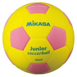 ミカサ スマイルサッカー軽量４号　黄/ピンク SF4J-YP