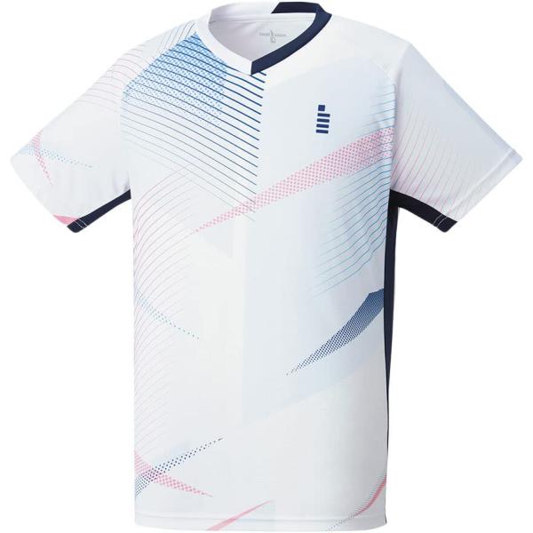 ゴーセン GOSEN テニスウェア ユニセックス ゲームシャツ T2300 ホワイトLL