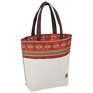 キャプテンスタッグ(CAPTAIN STAG) 保冷バッグ クーラーバッグ ソフトクーラー スクエアトートクーラーバッグ 巾着付き レッド CSネイティブ UE-590