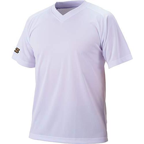 ゼット(ZETT) 野球 ベースボールVネック半袖Tシャツ ホワイト M BOT635