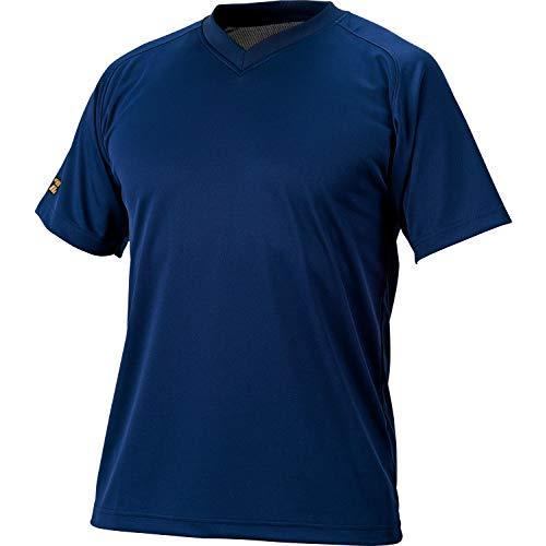 ゼット(ZETT) 野球 ベースボールVネック半袖Tシャツ ネイビー M BOT635