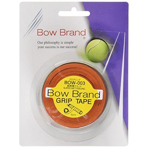 BOWBRAND(ボウブランド) オーバーグリップテープ3本巻 ウェットタイプ ブラウン BOW00...