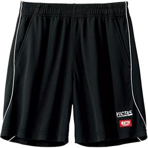 ヴィクタス(VICTAS) 卓球 パンツ サイドパイピングゲームパンツ ブラック×ホワイト(1019) XL 622111