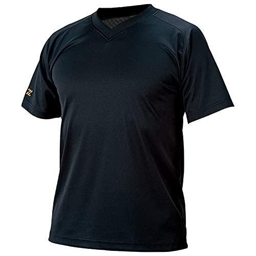 ゼット(ZETT) 野球 ベースボールVネック半袖Tシャツ ブラック XO BOT635