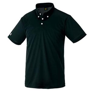 ゼット(ZETT) 野球 ベースボールポロシャツ ボタンダウンポロシャツ ブラック(1900) 2XOサイズ BOT83｜montaukonline
