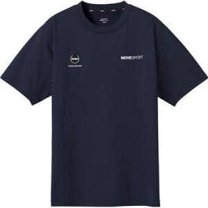 ムーブスポーツ Tシャツ デサント 半袖 S.F.TECH TOUGH  DMMXJA54 ネイビー O