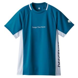 [デサント] Tシャツ 半袖バレーボールシャツ 吸汗,速乾 DVUXJA51 GRN-XO｜montaukonline