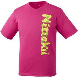 ニッタク(Nittaku) 卓球 男女兼用 練習用ウエア ビーロゴTシャツ-2 ピンク O NX2097