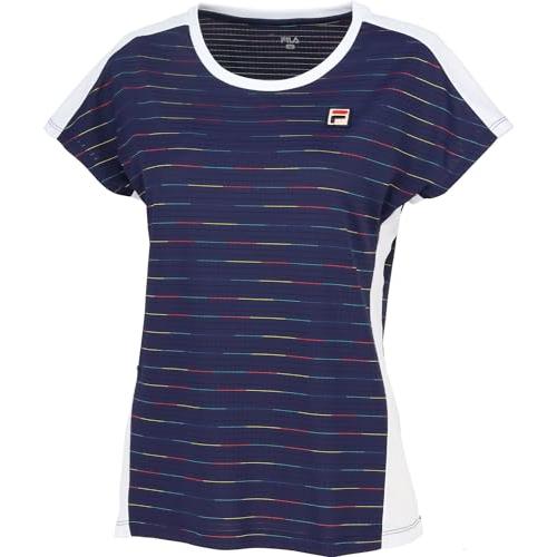 [フィラ テニス] テニス 半袖シャツ ゲームシャツ VL2800 レディース フィラネイビー