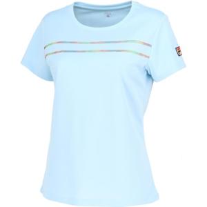 [フィラ テニス] テニス 半袖シャツ ゲームシャツ VL2816 レディース サックス｜montaukonline