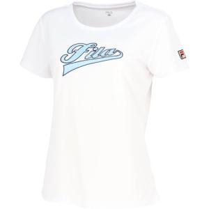 [フィラ テニス] テニス 半袖Tシャツ アップリケTシャツ VL2866 レディース ホワイト｜montaukonline