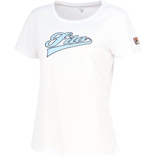 [フィラ テニス] テニス 半袖Tシャツ アップリケTシャツ VL2866 レディース ホワイト