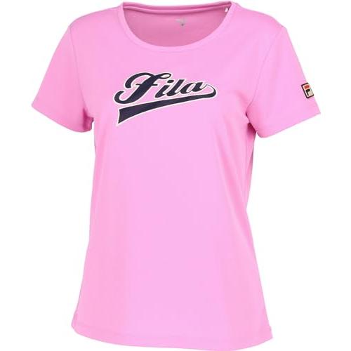 [フィラ テニス] テニス 半袖Tシャツ アップリケTシャツ VL2866 レディース ピンク