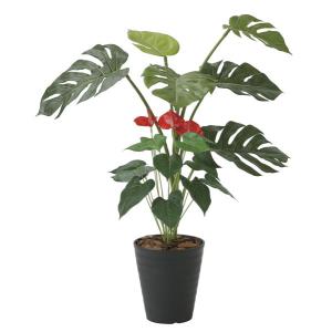 フェイクグリーン 人工観葉植物 光触媒 観葉植物 モンステラ75cm
