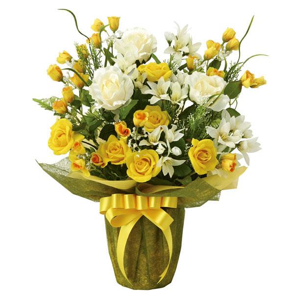 アートフラワー 造花 光触媒 造花 インテリア お祝いにも 光の楽園　パナマローズ あすつく・条件付