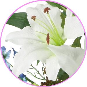 アートフラワー 造花 光触媒フラワー ゆりのア...の詳細画像3