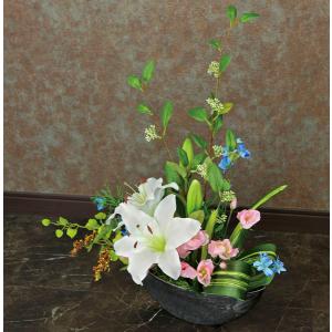 アートフラワー 造花 光触媒フラワー ゆりのア...の詳細画像1