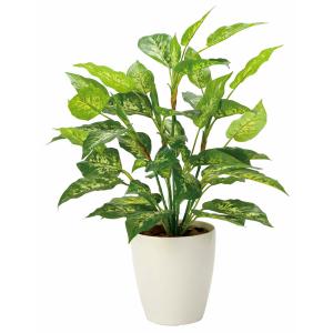 フェイクグリーン 人工観葉植物 インテリア リアル 光触媒 観葉植物　フレッシュディフェンバキアＬ　おしゃれ 造花