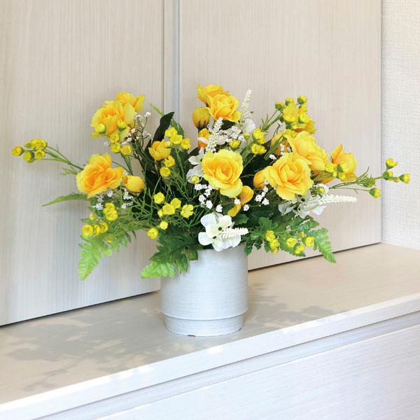 アートフラワー 造花 光触媒 造花 インテリア 光の楽園　ゴールドワン 新商品