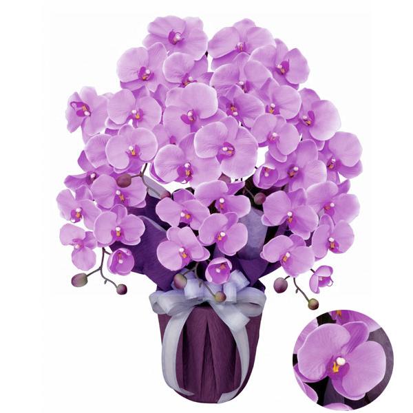 光触媒 胡蝶蘭（造花の胡蝶蘭） エレガント胡蝶蘭5本立Ｌ (開店・開院・開業 お祝い用)、あすつく・...