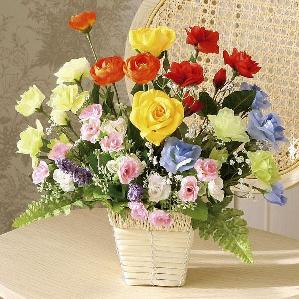 アートフラワー 造花 光触媒 おしゃれ 光の楽園　開運8色フラワーＳ あすつく・条件付