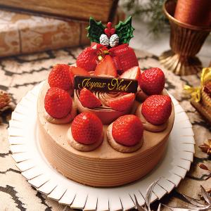 クリスマスショコラ　直径約15cm ベルギー産クーベルチュールチョコ使用 贅沢で濃厚な味わい クリスマスケーキ予約 横浜 創業61年洋菓子店｜monterosa-cake