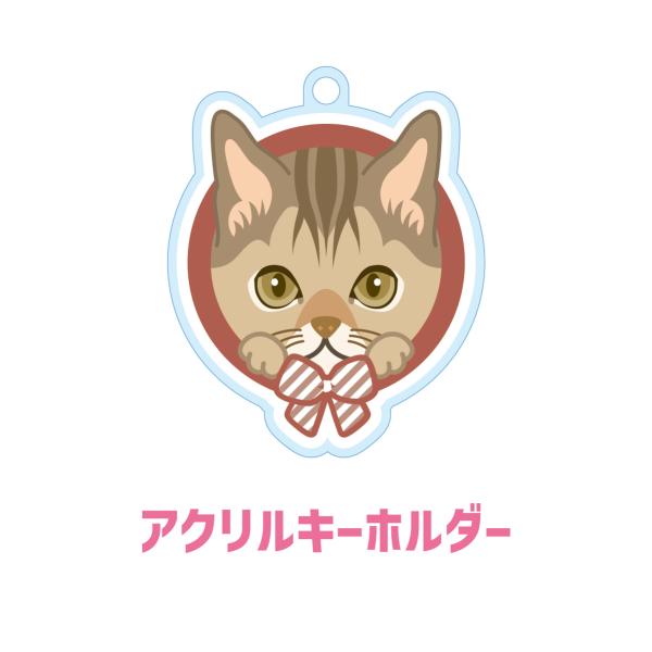 シンガプーラ かわいい キーホルダー 猫 ネコ アクリル グッズ オリジナルイラスト プレゼント 贈...
