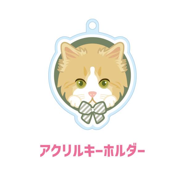 ラガマフィン かわいい キーホルダー 猫 ネコ アクリル グッズ オリジナルイラスト プレゼント 贈...