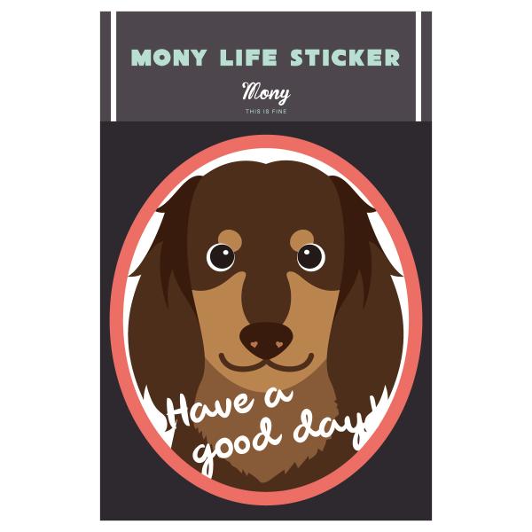 ステッカー　ミニチュアダックスフンド　犬　車　ポスト　玄関　かわいい　わんこ　防犯