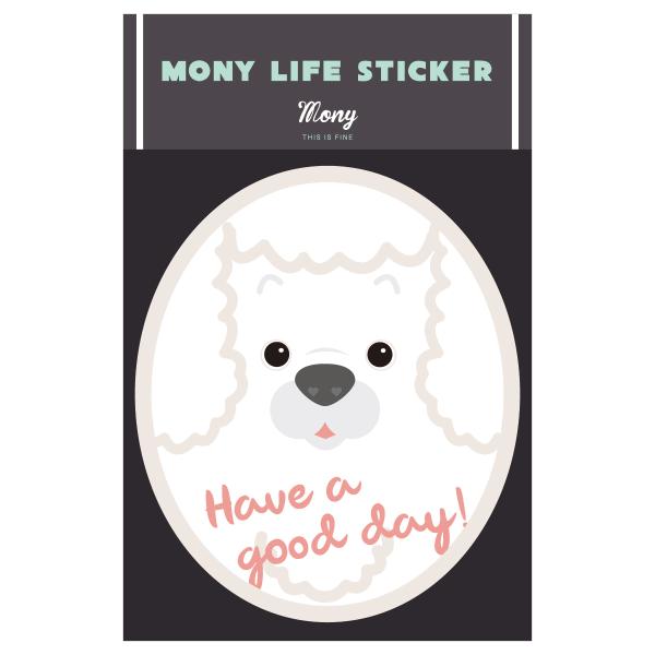 ステッカー　プードル　犬　車　ポスト　玄関　かわいい　わんこ　防犯