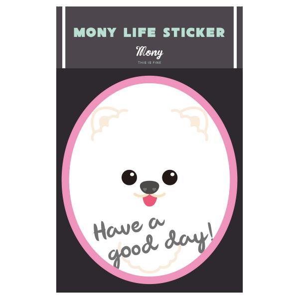 ステッカー　ポメラニアン　犬　車　ポスト　玄関　かわいい　わんこ　防犯