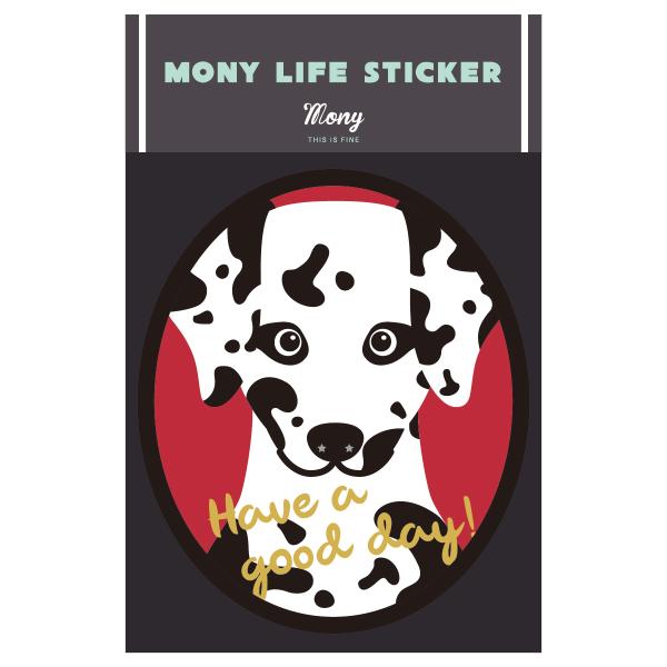 ステッカー　ダルメシアン　犬　車　ポスト　玄関　かわいい　わんこ　防犯