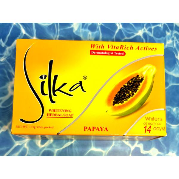 Silka WHITENING HERBAL SOAP シルカ ホワイトニング パパイヤ 石鹸 13...