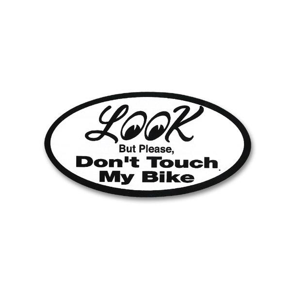 ムーンアイズ Look Don&apos;t Touch My Bike ステッカー