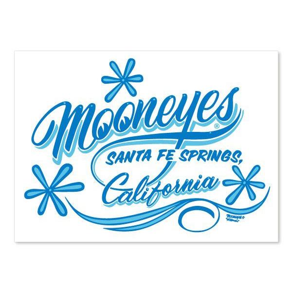 ムーンアイズ MOONEYES California Pinstripe Sticker ブルー
