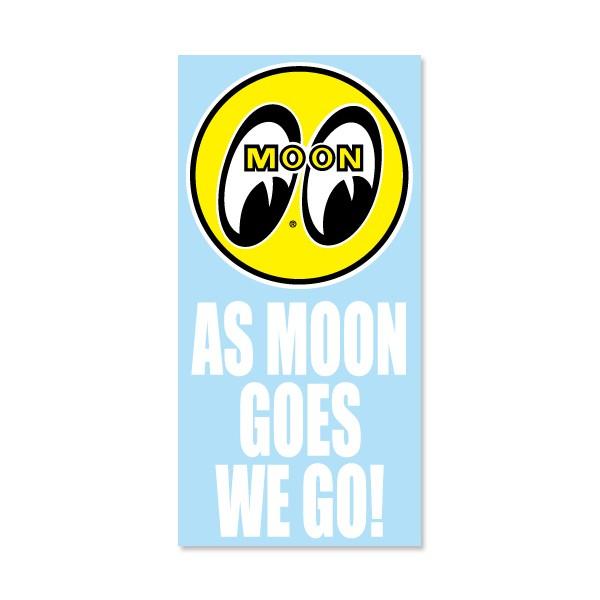 ムーンアイズ As MOON Goes We Go ステッカー (抜きタイプ)