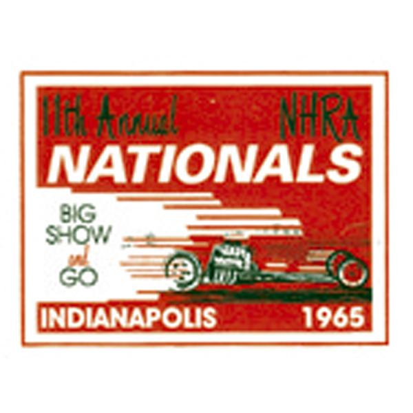 1965 NHRA INDIANAPOLIS NATIONALS ステッカー