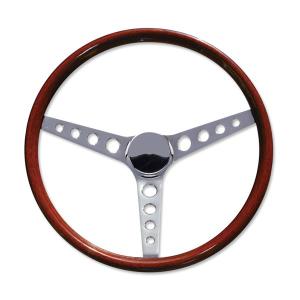 15" Wood Steering Wheel Round Hole｜mooneyes