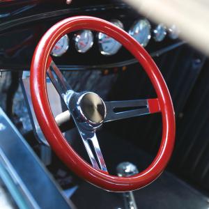 ムーンアイズ カリフォルニア メタルフレーク ステアリング ホイール 34cm(13.5") SLOTTED HOLE SPOKES