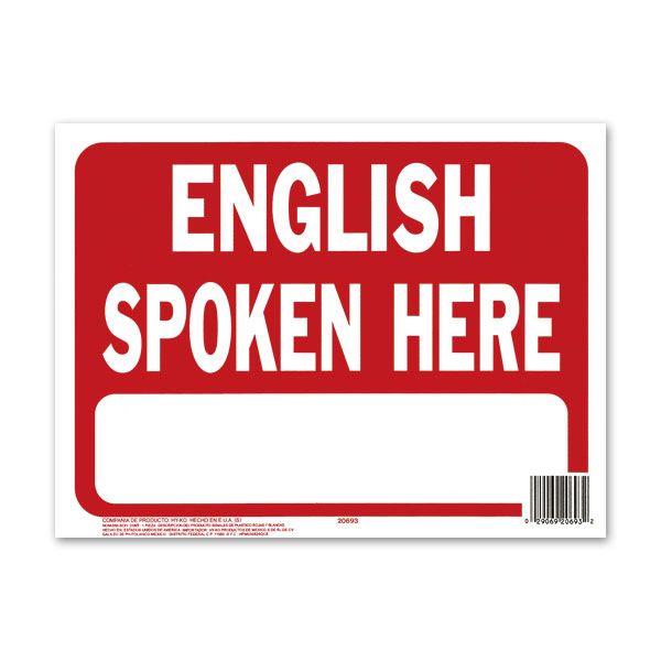ENGLISH SPOKEN HERE (英語通じます)