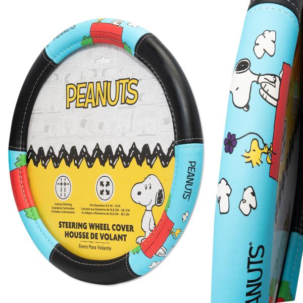 スヌーピー SNOOPY Peanuts Doghouse ステアリング ホイール カバー