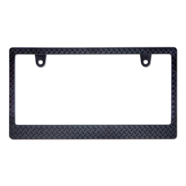 ナンバーフレーム レイズド ダイアモンド プレート ライセンス プレート フレーム