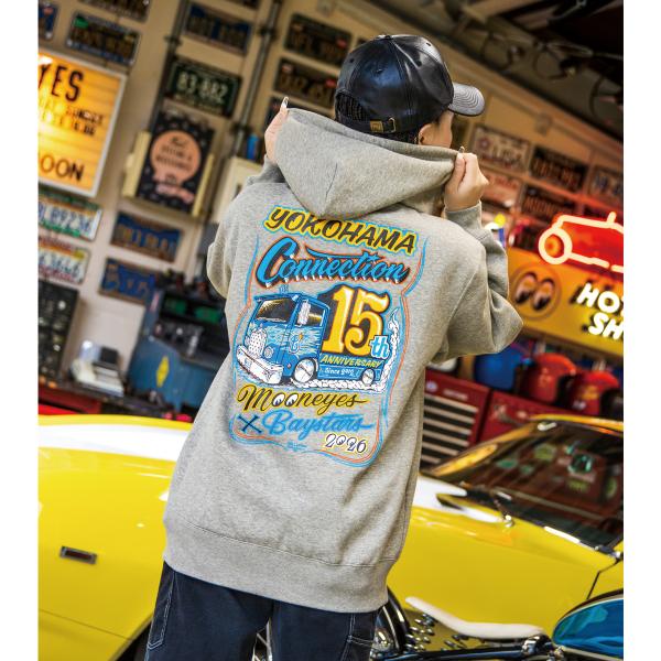 ムーンアイズ 横浜DeNAベイスターズ x MOONEYES 2026 ジップ フーディー