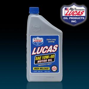 LUCAS SAE 10W-40 High Mileage Motor Oil （ルーカス ハイ マイレージ モーターオイル 20W-50プラス）｜mooneyes