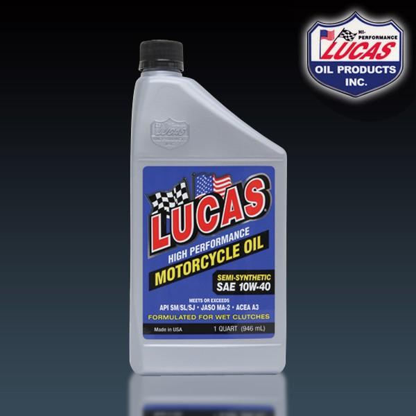 LUCAS Motorcycle Oil Semi-Synthetic SAE 10W-40 (1q...