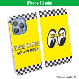 ムーンアイズ MOON チェッカー iPhone 13 mini フリップ ケース｜mooneyes